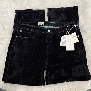 Pilcro Women's Velvet Black Straight Leg Jeans